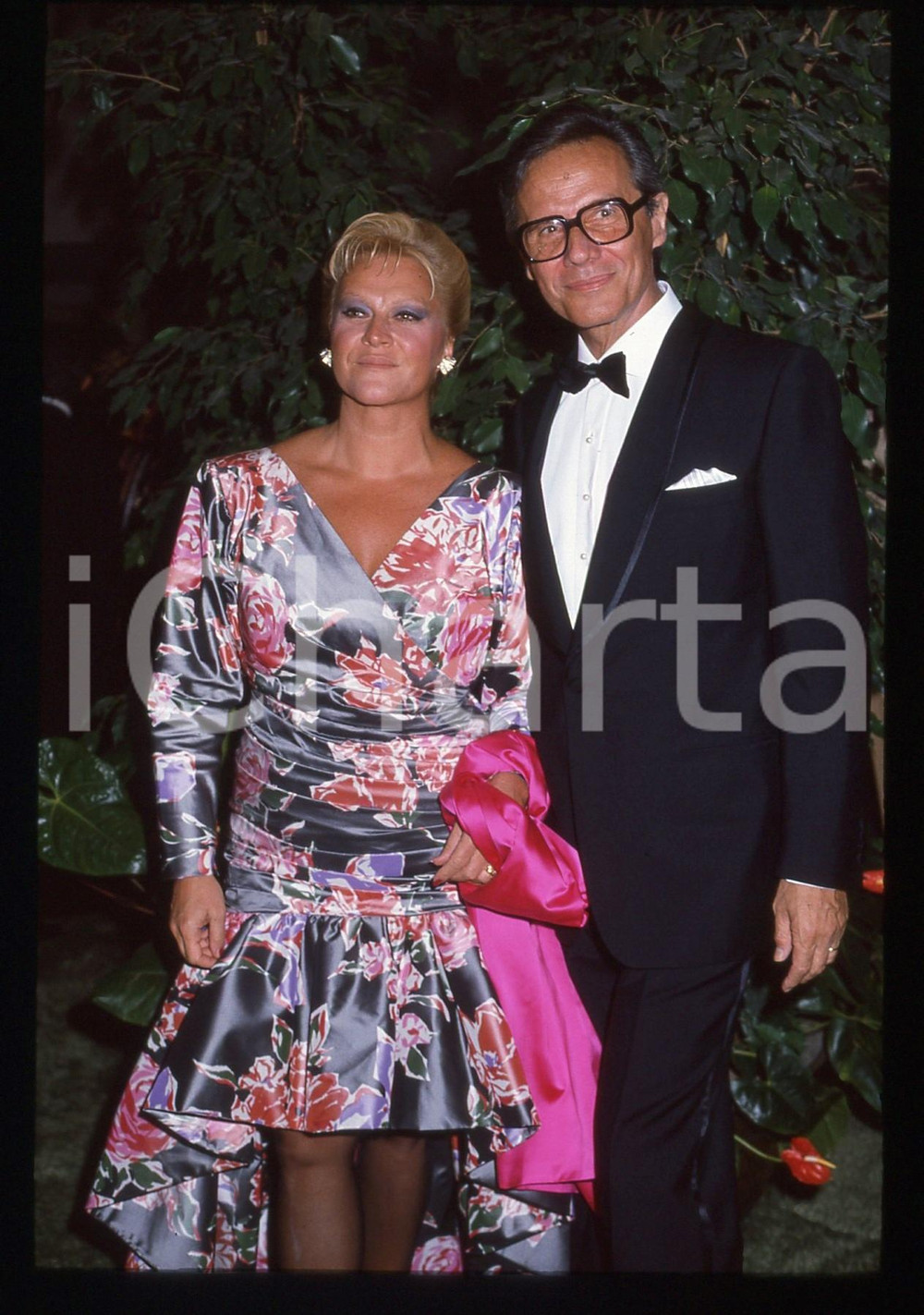 35mm vintage slide* 1985 ca ITALIA LIRICA Lucia VALENTINI TERRANI a un party (1)