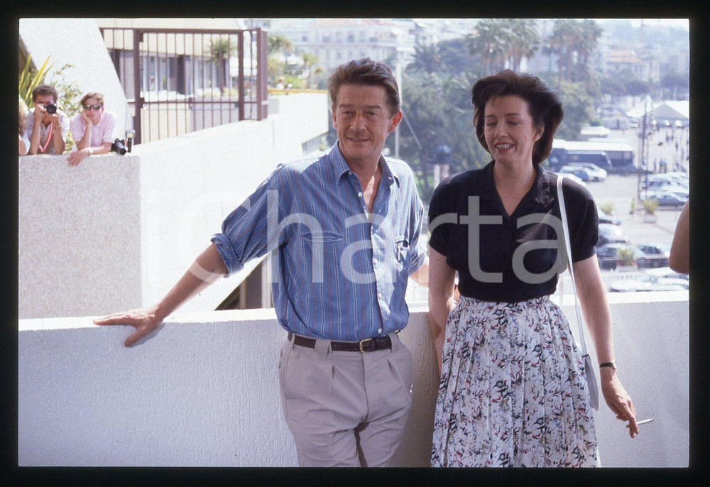35mm vintage slide* 1989 FESTIVAL DI CANNES John HURT Christen KEELER Ritratto 1