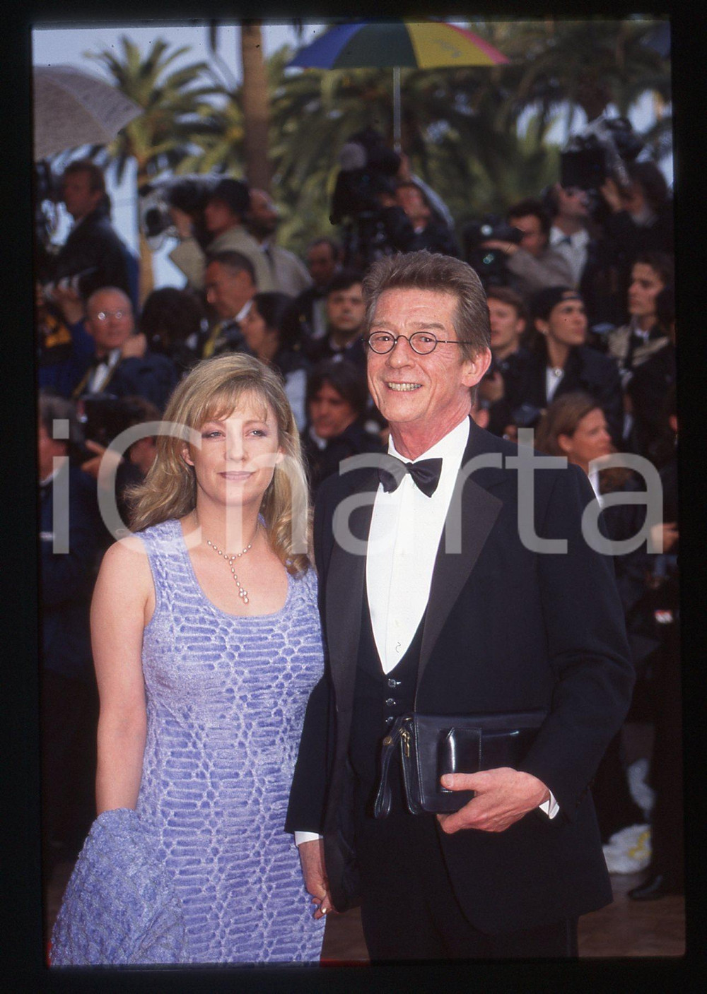 35mm vintage slide* 1997 FESTIVAL DI CANNES John HURT Sarah OWENS Ritratto (3)