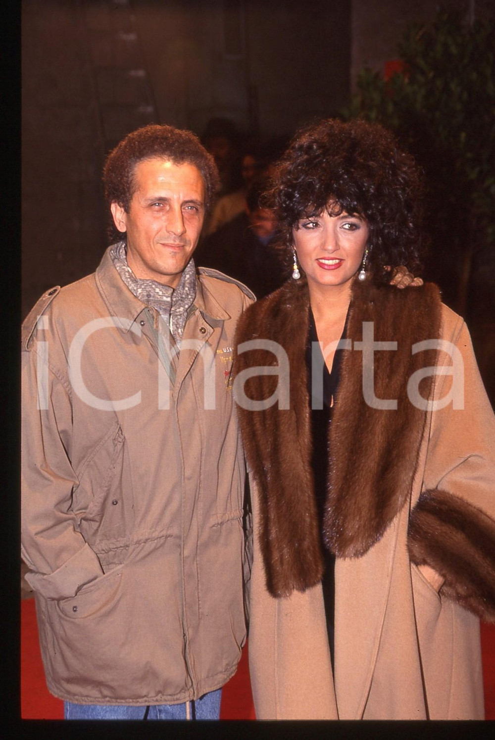 35mm vintage slide* 1990 ca ITALIA Gianni Marcella BELLA Ritratto dei cantanti 1