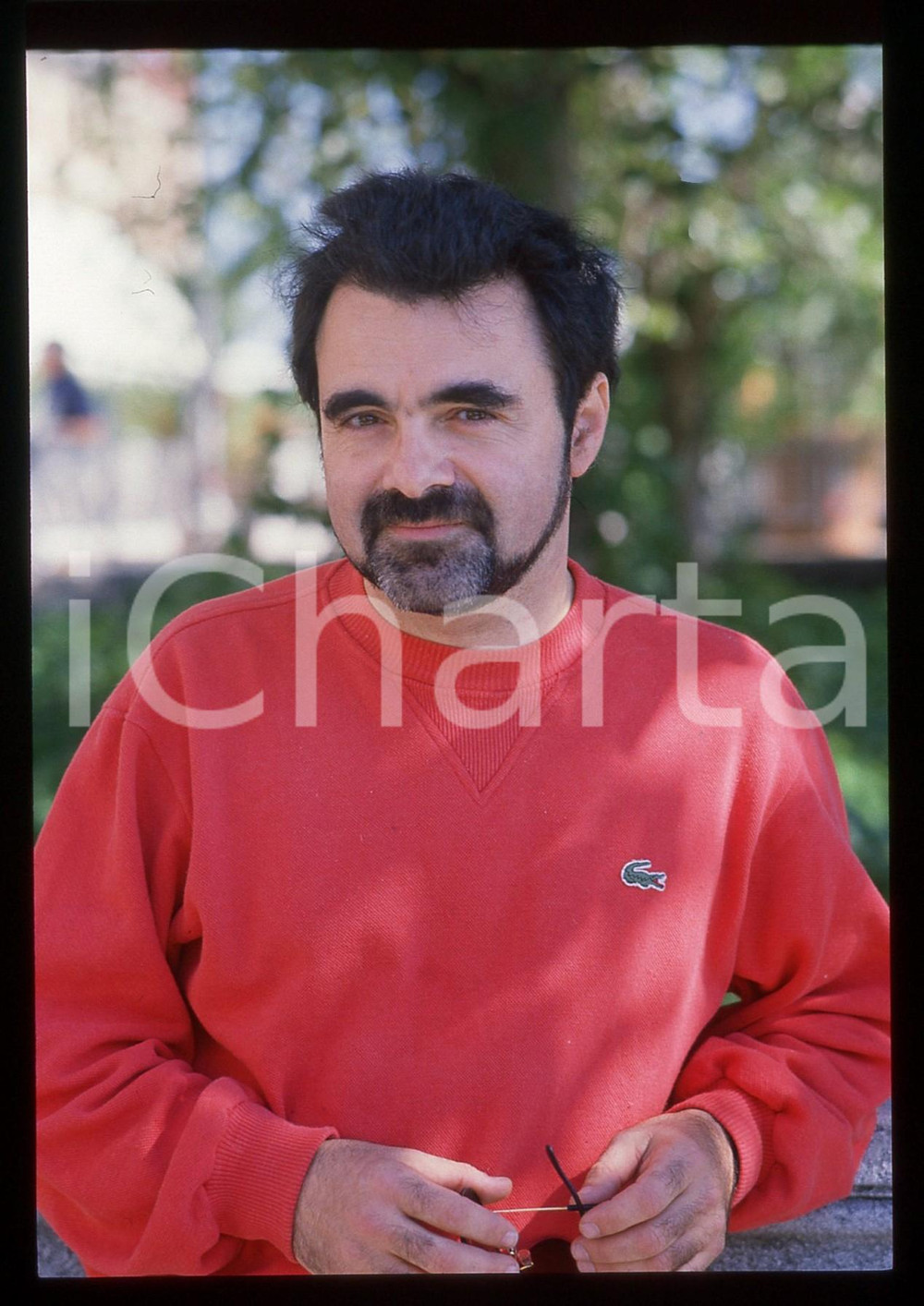 35mm vintage slide* 1986 MOSTRA DI VENEZIA Carlos SORIN Ritratto del regista (2)