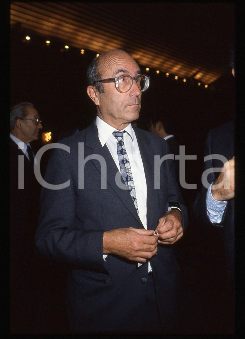 35mm vintage slide* 1986 MILANO Niklas LUHMANN convegno "Uomini e tecnologie" 7