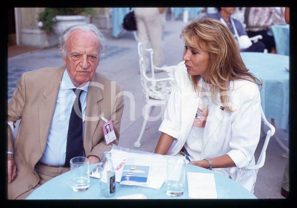35mm vintage slide* 1990 ca VENEZIA Ruggero ORLANDO Malisa LONGO Ritratto (1)