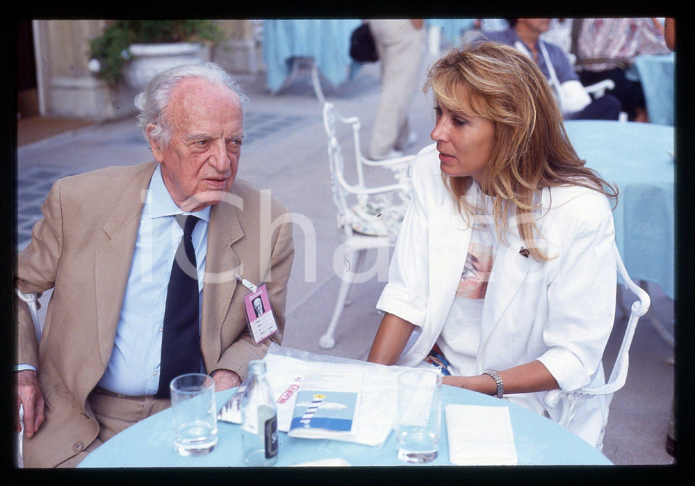 35mm vintage slide* 1990 ca VENEZIA Ruggero ORLANDO Malisa LONGO ritratto (3)