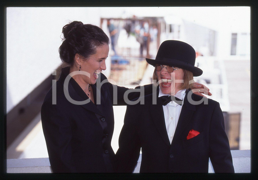 Fotografia d epoca originale 35mm vintage slide 1995 CANNES Diane KEATON Andie MacDOWELL Ritratto 2 1