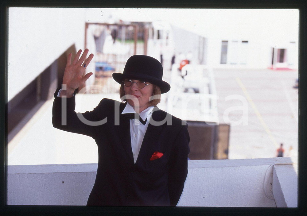 Fotografia d epoca originale 35mm vintage slide 1995 FESTIVAL DI CANNES Diane KEATON Ritratto dell attrice 2 1