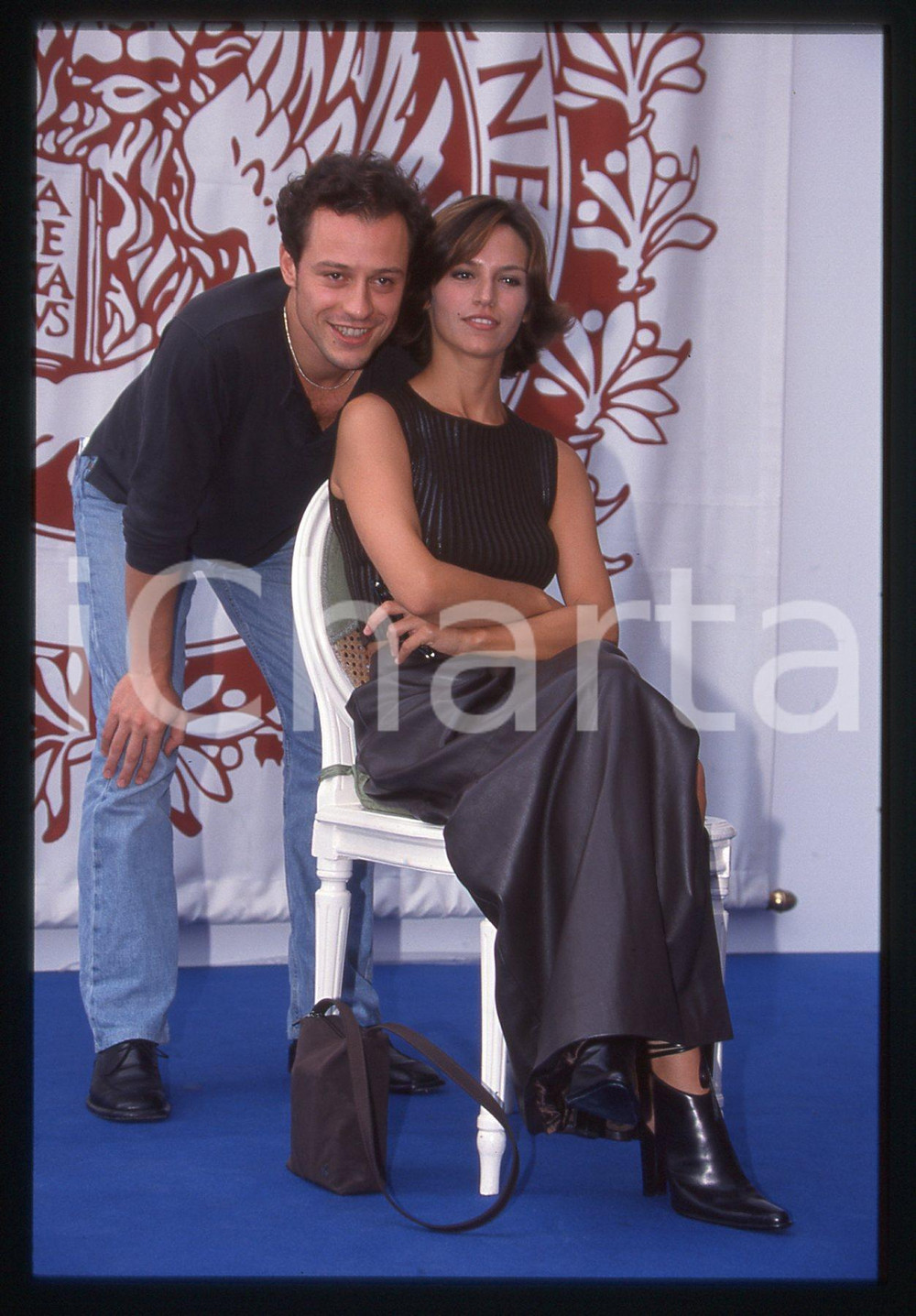 35mm vintage slide* 1998 MOSTRA DI VENEZIA Stefano ACCORSI Stefania MONTORSI (5)