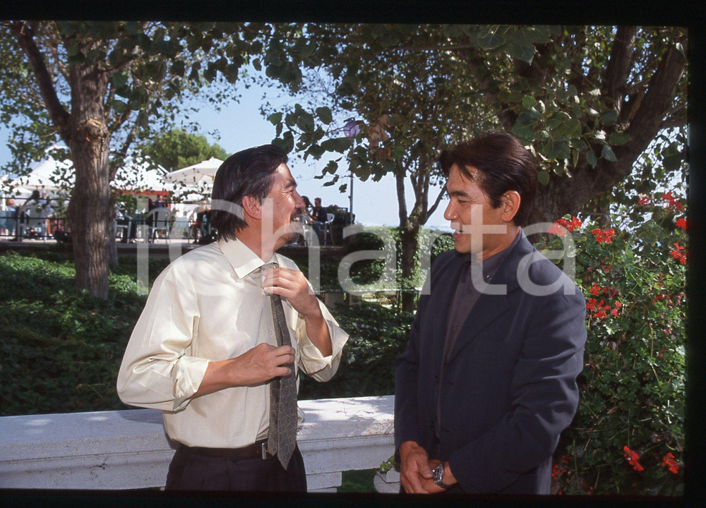 35mm vintage slide* 1999 VENEZIA Hisao KUROSAWA Shiro MIFUNE Ritratto (2)