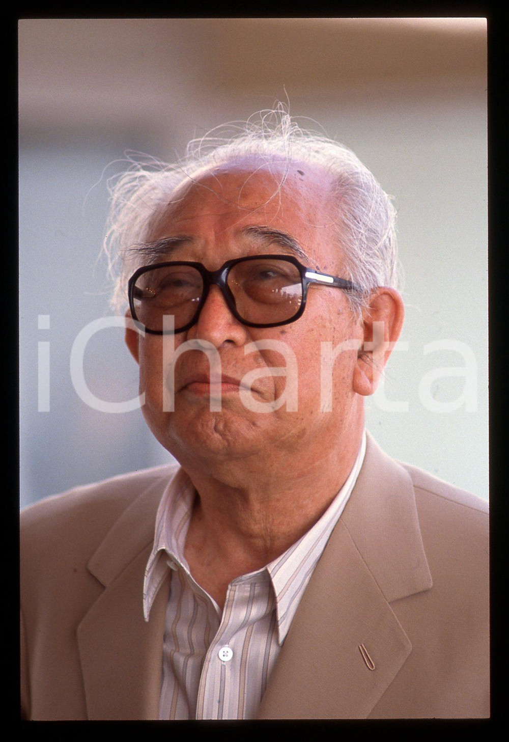 35mm vintage slide* 1990 CANNES Akira KUROSAWA Ritratto del regista (2)