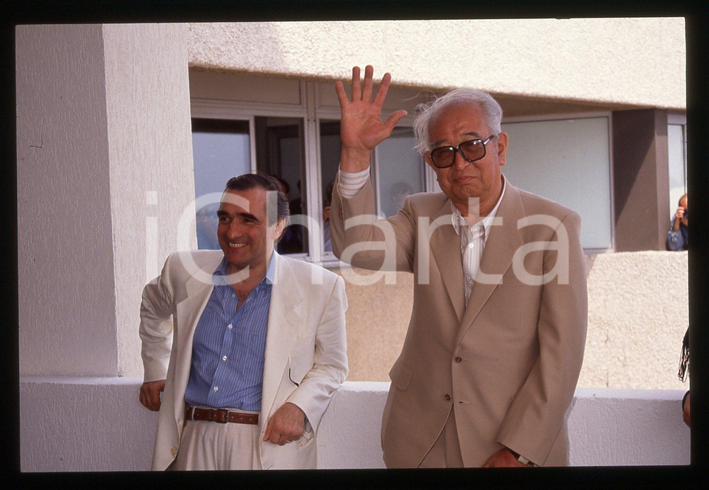 35mm vintage slide* 1990 CANNES Akira KUROSAWA Martin SCORSESE Ritratto (1)