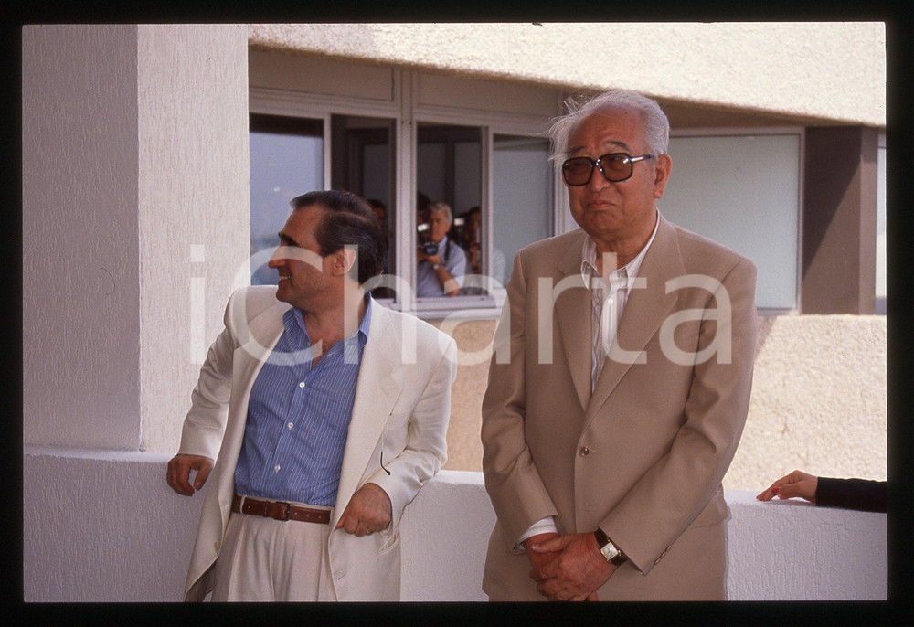 35mm vintage slide* 1990 CANNES Akira KUROSAWA Martin SCORSESE Ritratto (2)