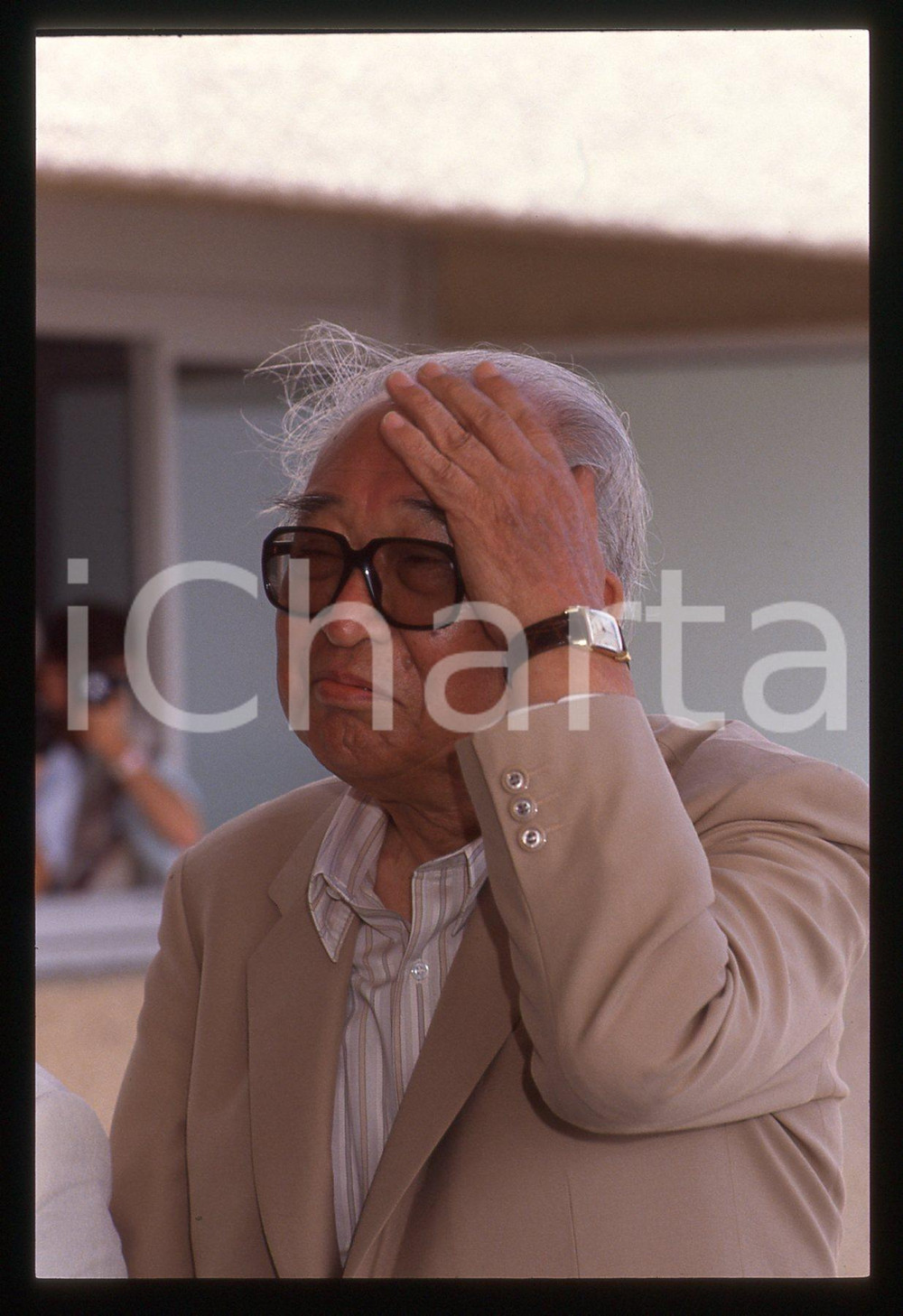35mm vintage slide* 1990 CANNES Akira KUROSAWA Ritratto del regista (10)