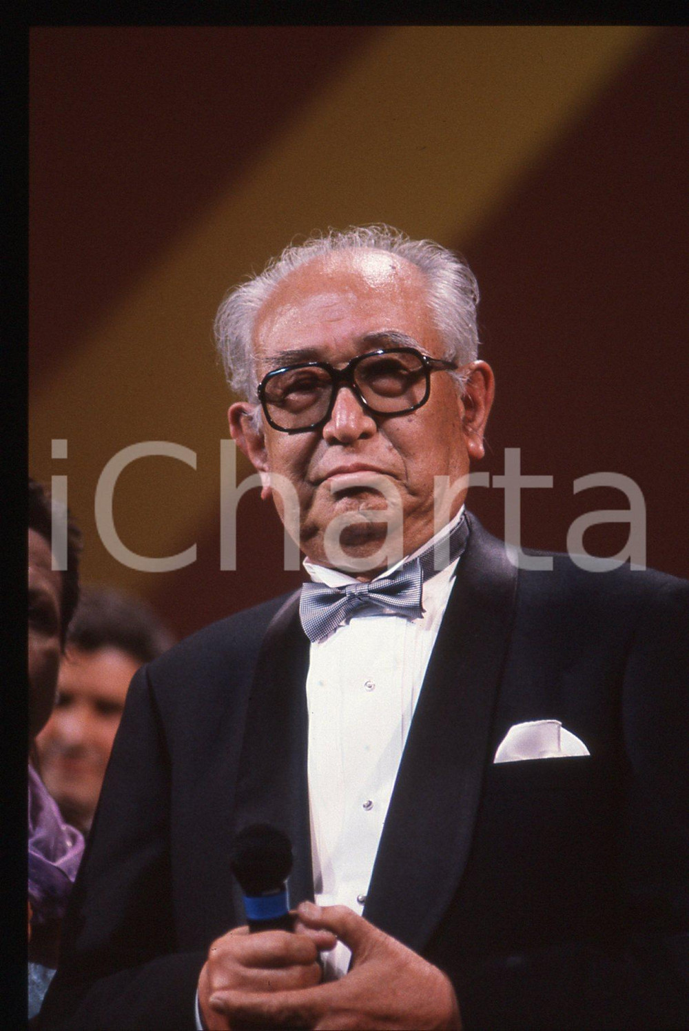35mm vintage slide* 1990 CANNES Akira KUROSAWA al Festival del Cinema (2)