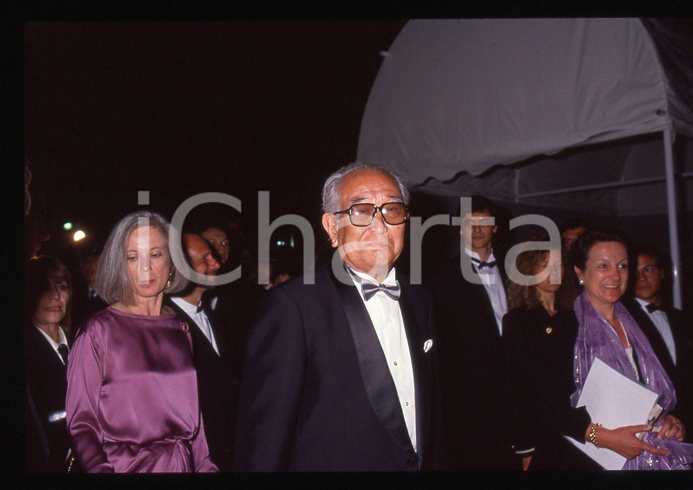 35mm vintage slide* 1990 CANNES Akira KUROSAWA al Festival del Cinema (3)