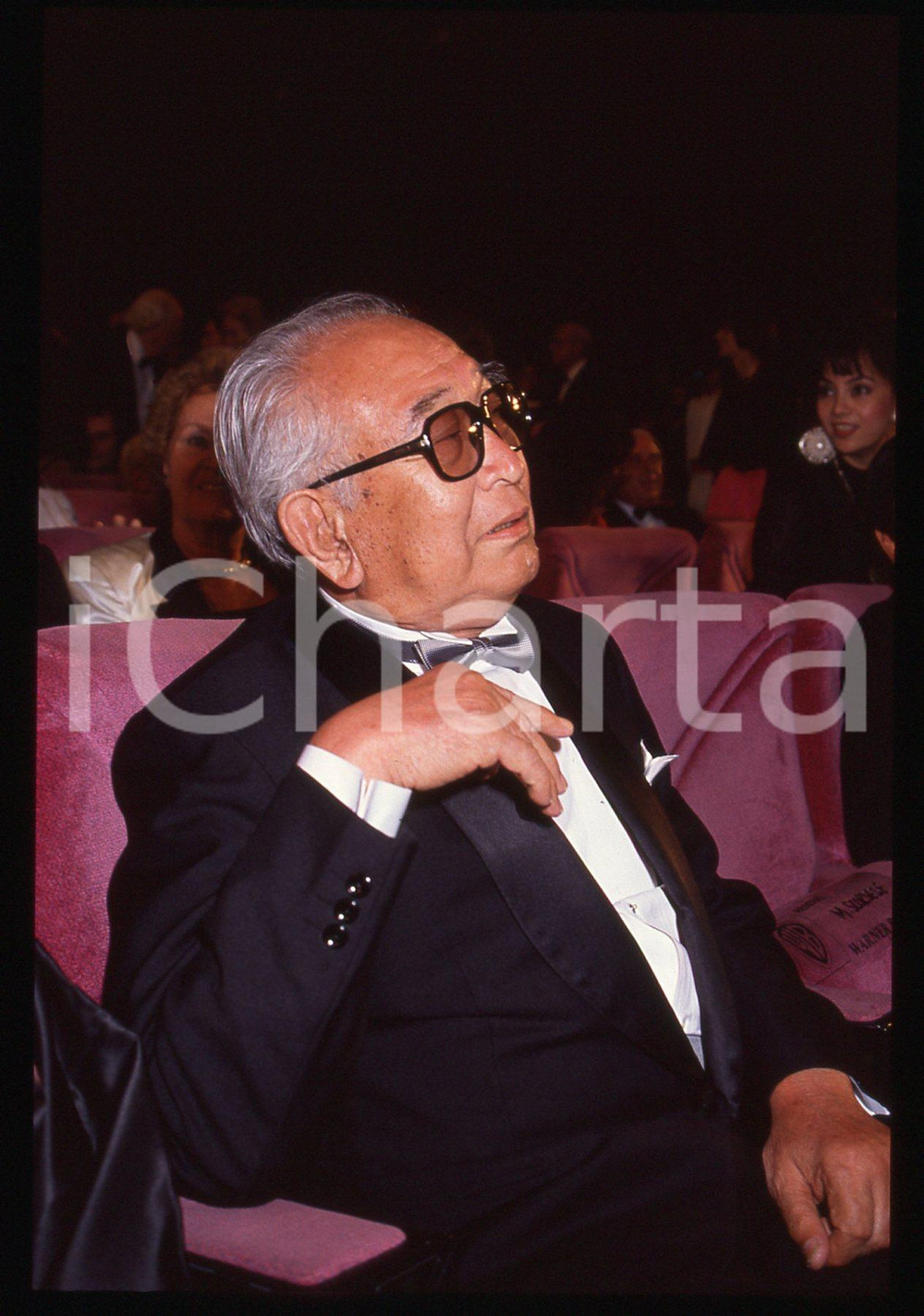 35mm vintage slide* 1990 CANNES Akira KUROSAWA al Festival del Cinema (4)