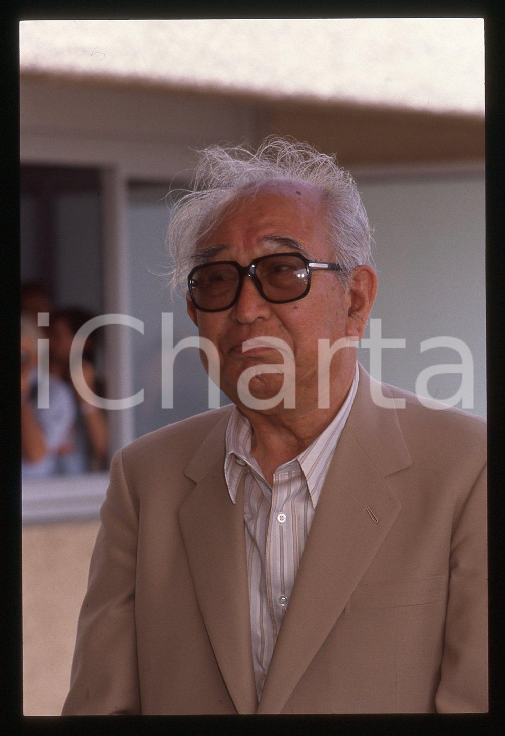 35mm vintage slide* 1990 CANNES Akira KUROSAWA Ritratto del regista (13)