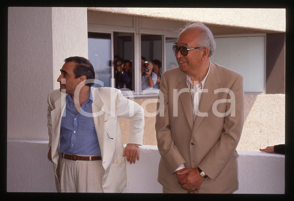35mm vintage slide* 1990 CANNES Akira KUROSAWA Martin SCORSESE Ritratto (9)