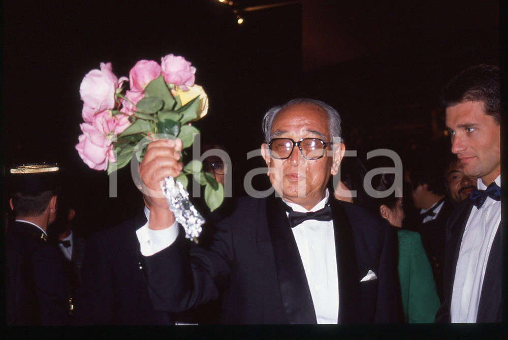35mm vintage slide* 1990 CANNES Akira KUROSAWA al Festival del Cinema (29)