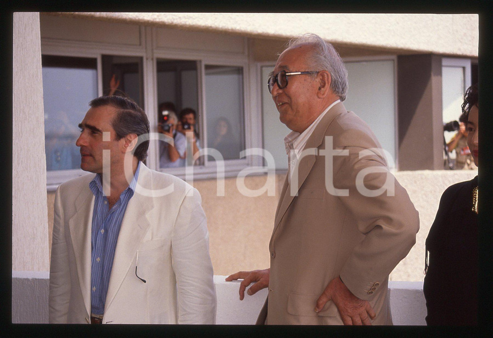 35mm vintage slide* 1990 CANNES Akira KUROSAWA Martin SCORSESE Ritratto (5)