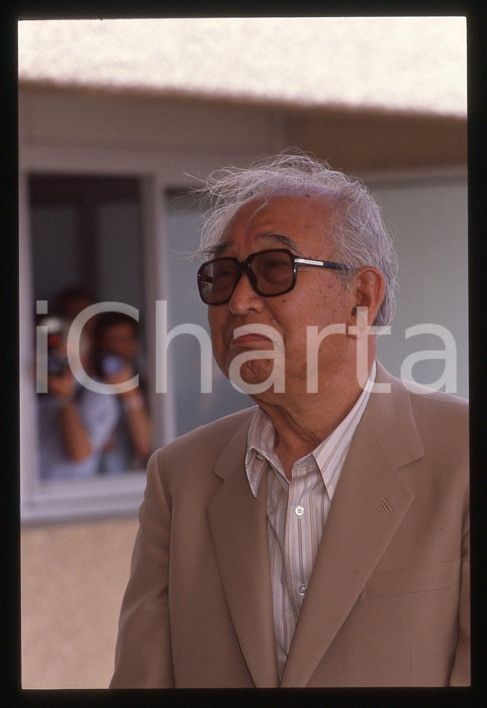 35mm vintage slide* 1990 CANNES Akira KUROSAWA Ritratto del regista (17)