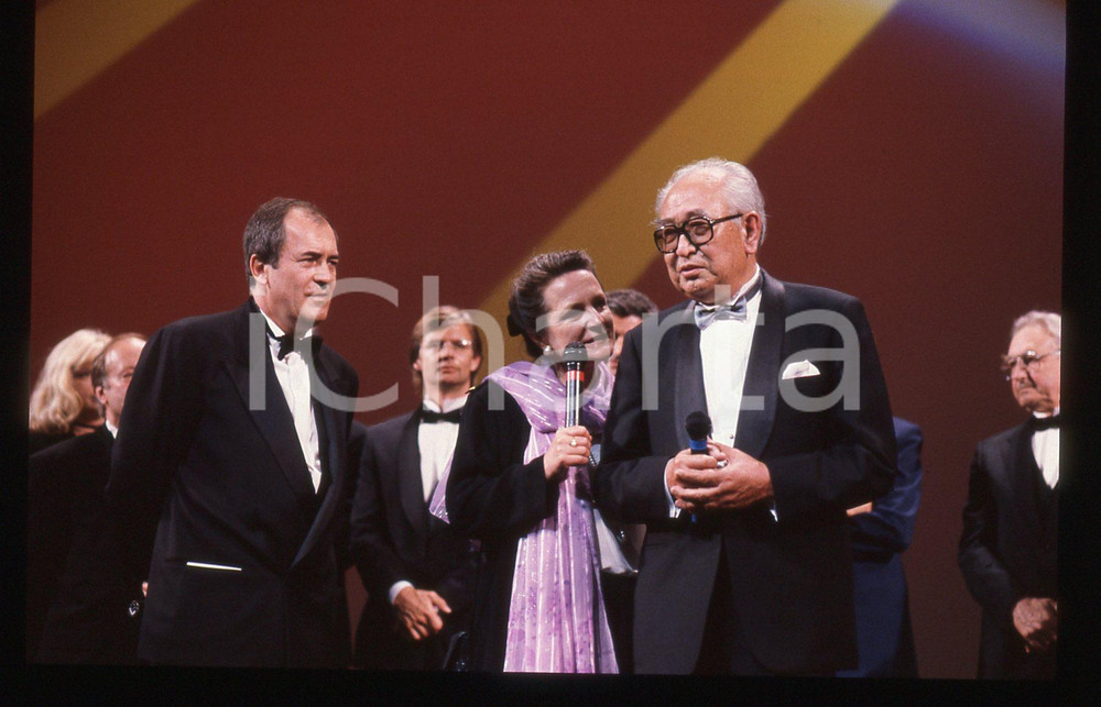 35mm vintage slide* 1990 FESTIVAL DI CANNES Akira KUROSAWA Bernardo BERTOLUCCI 4