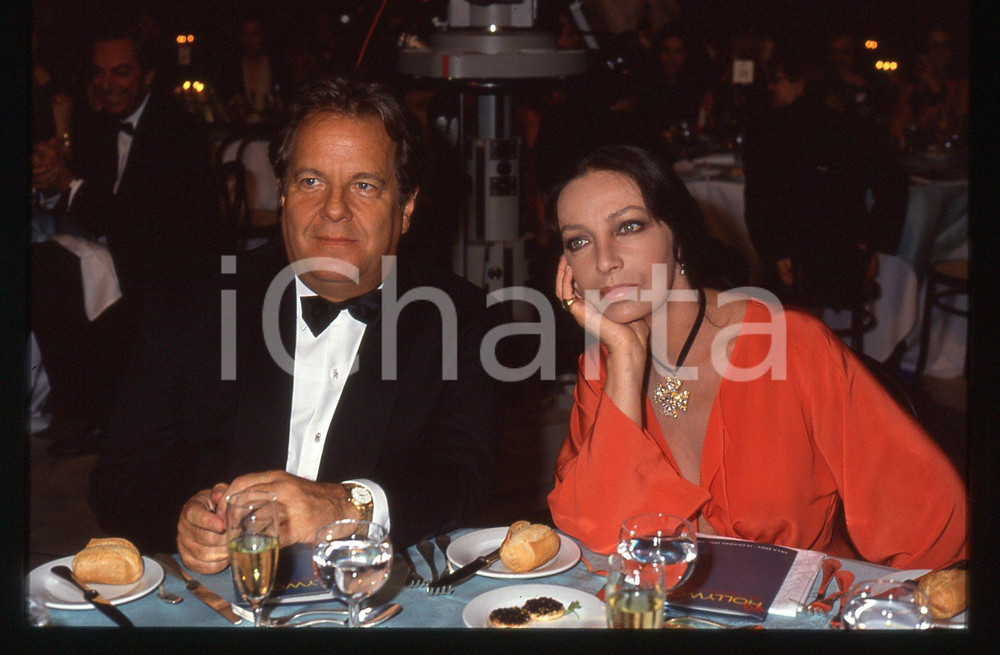 35mm vintage slide* 1992 CERNOBBIO Marie LAFORÊT Massimo GARGIA Viva Hollywood 4