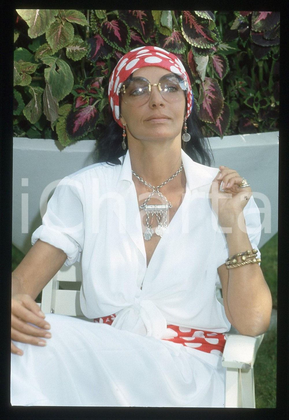 35mm vintage slide* 1990 ca MUSICA Marie LAFORÊT - Ritratto della cantante (1)