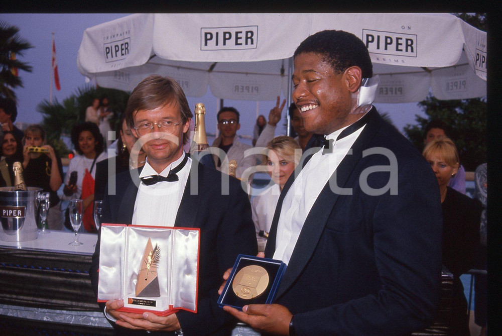 35mm vintage slide* 1988 FESTIVAL DI CANNES Forest WHITAKER Bille AUGUST (4)