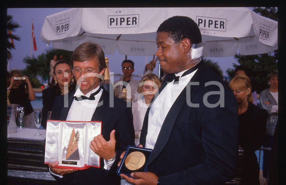 35mm vintage slide* 1988 FESTIVAL DI CANNES Forest WHITAKER Bille AUGUST (5)