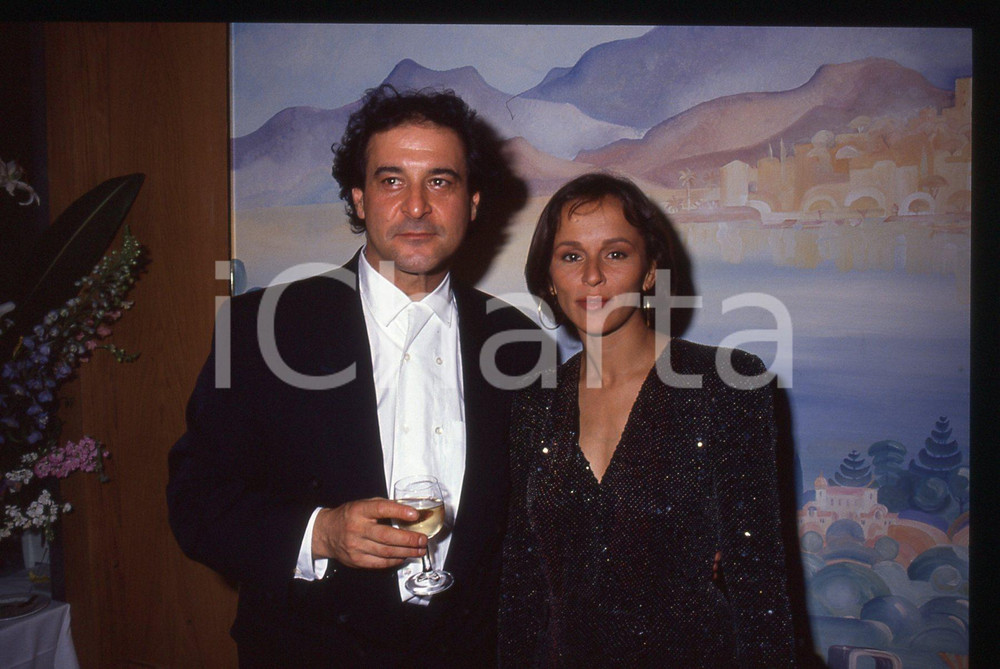 35mm vintage slide* 1991 CANNES Christine BOISSON Ennio FANTASTICHINI (5) 