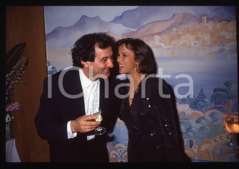 35mm vintage slide* 1991 CANNES Christine BOISSON Ennio FANTASTICHINI (12) 