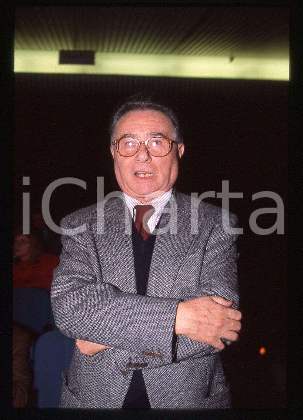 35mm vintage slide* 1995 ca ROMA Aris ACCORNERO Ritratto del sociologo (8)