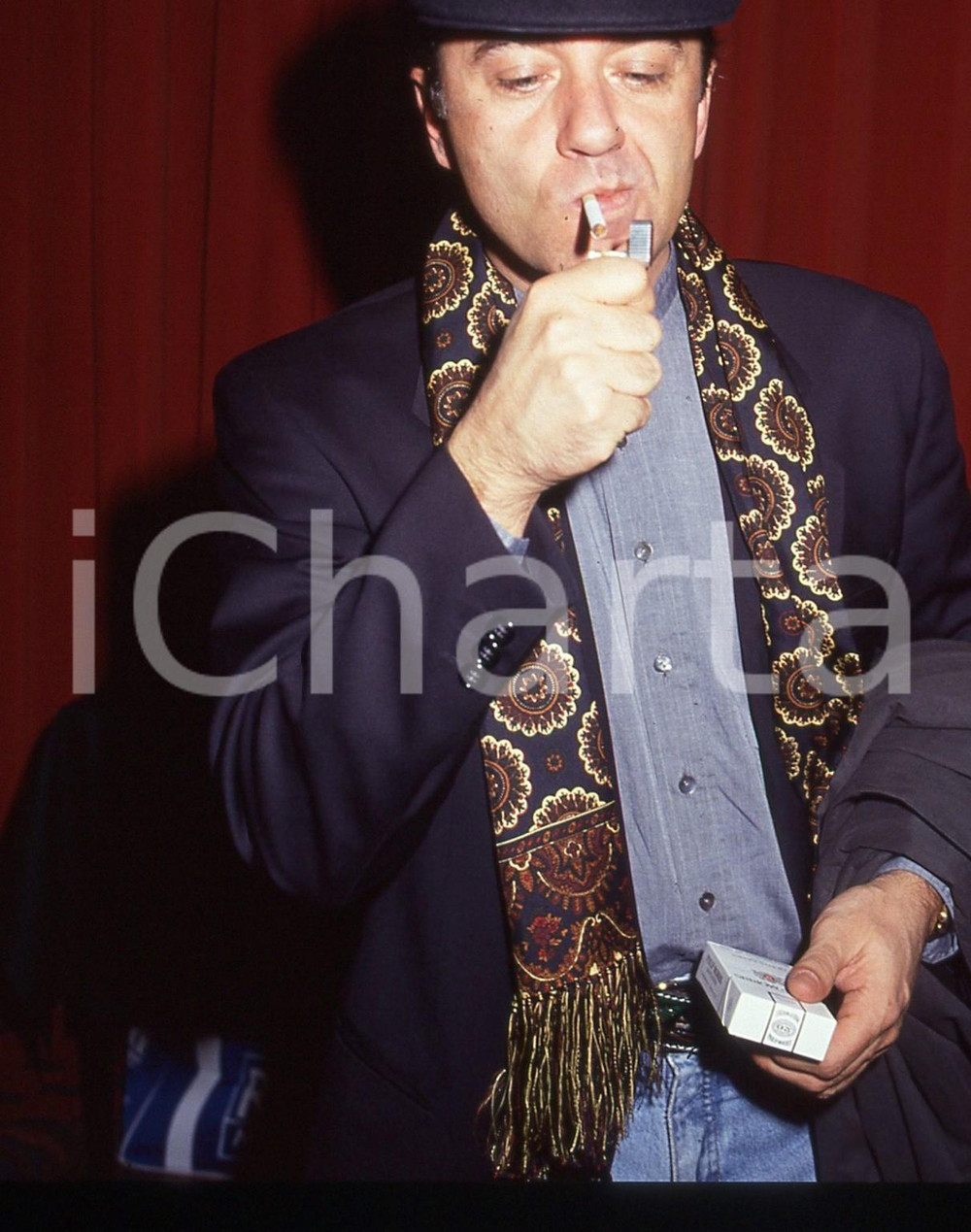 35mm vintage slide* 1992 FESTIVAL DI SANREMO Giorgio FALETTI Ritratto (1)