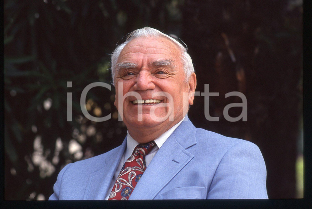 35mm vintage slide* 1992 CAMPIONE D'ITALIA Ernest BORGNINE Ritratto attore (1)