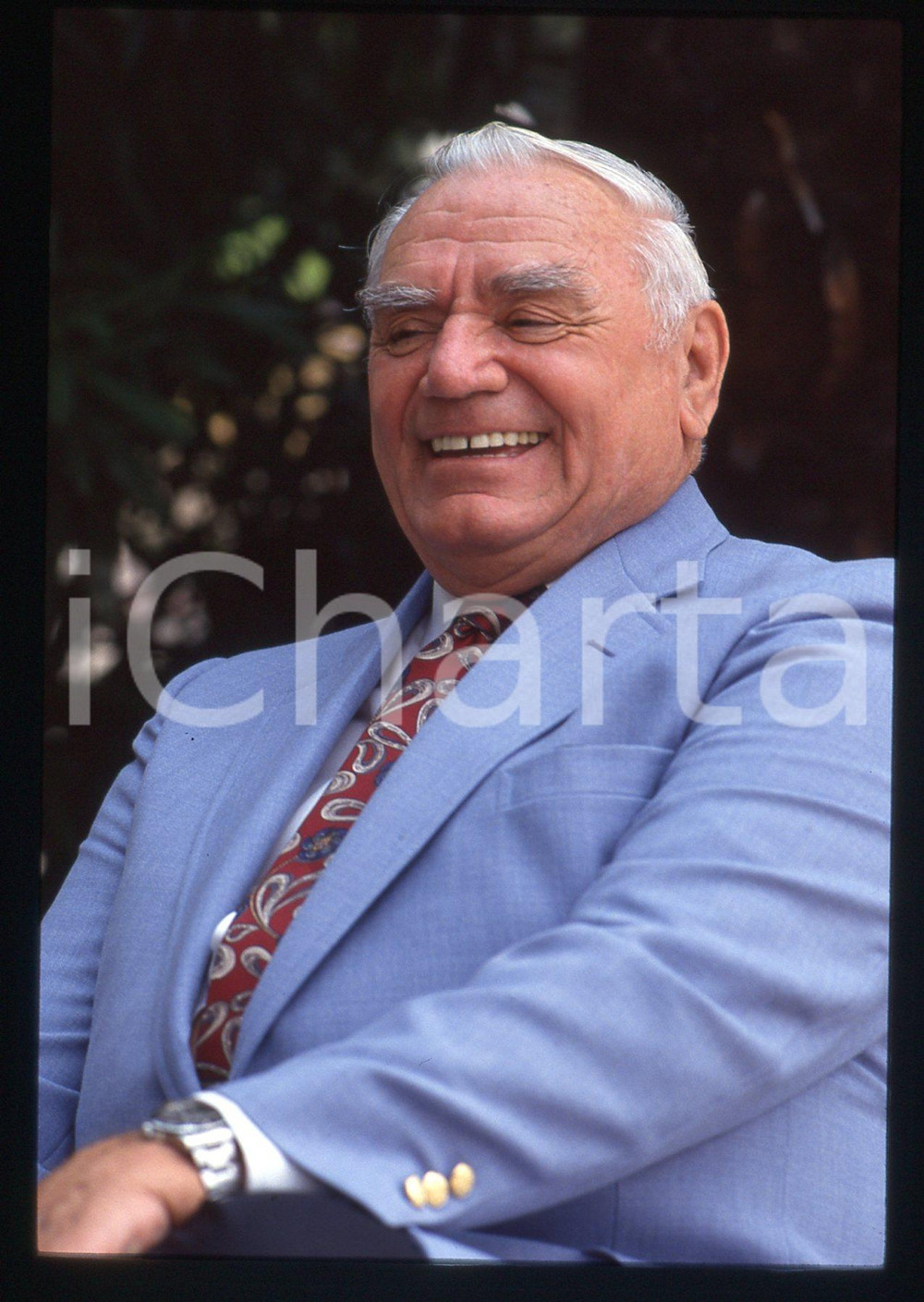 35mm vintage slide* 1992 CAMPIONE D'ITALIA Ernest BORGNINE Ritratto attore (2)