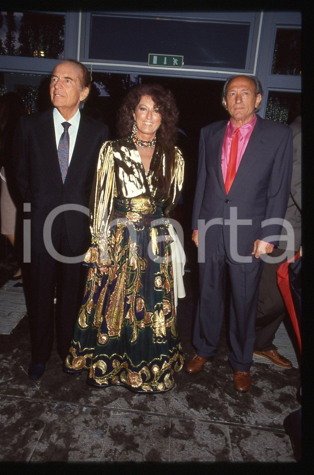 35mm vintage slide* 1990 ca CINEMA Rossano BRAZZI Carlo DI PALMA Ritratto (1)