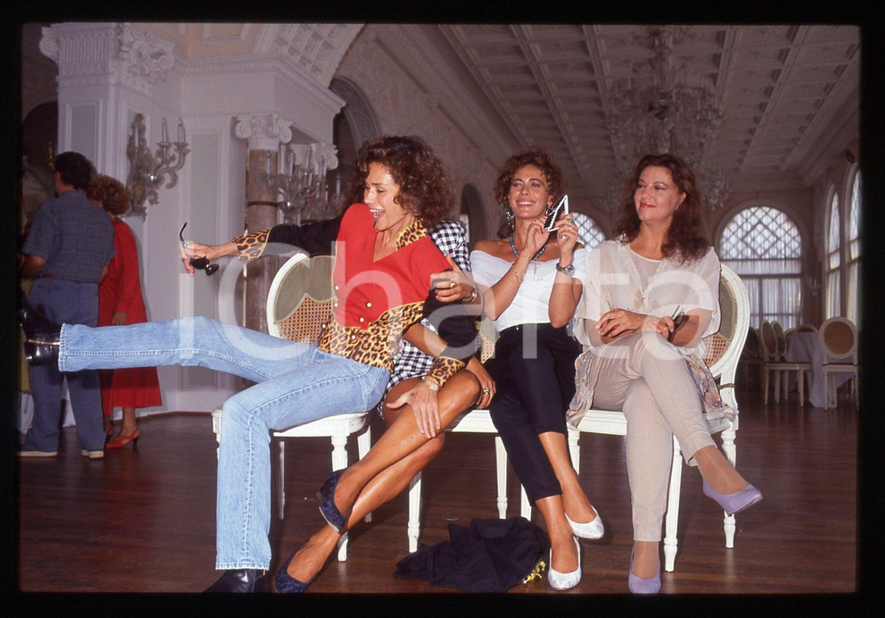 Fotografia d epoca originale 35mm vintage slide 1992 VENEZIA Stefania SANDRELLI Elena S. RICCI Corinne CLERY 1