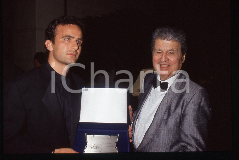 Fotografia d epoca originale 35mm vintage slide 1992 CERNOBBIO Pietro SCALIA Maxwell M. RABB VILLA D ESTE 2 1