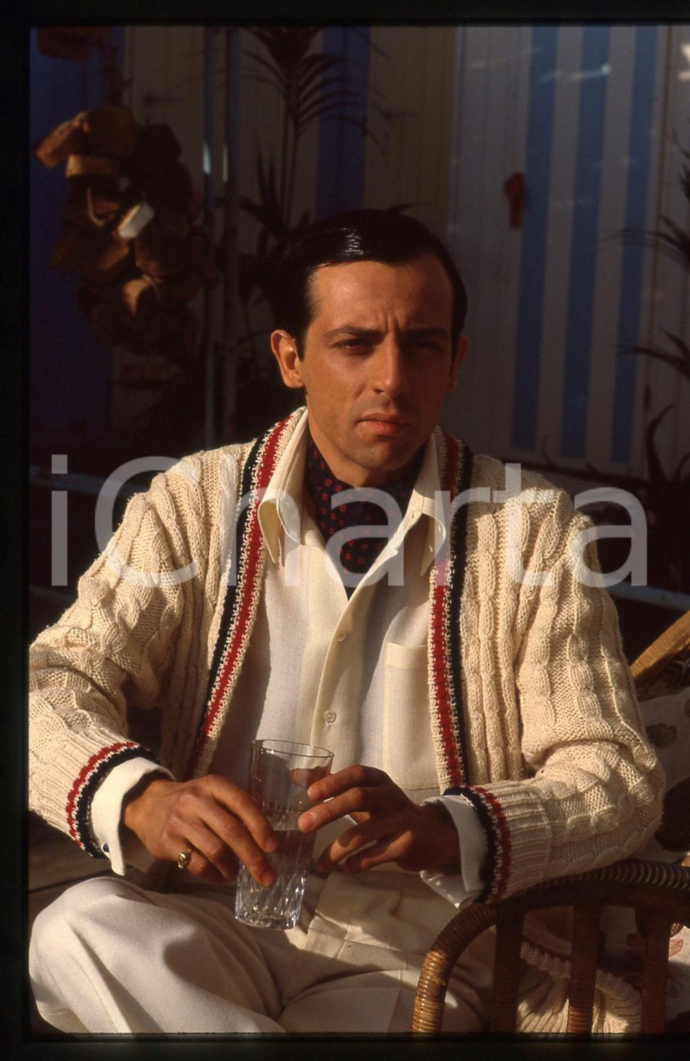 Fotografia d epoca originale 35mm vintage slide 1984 RAI DUE Mattia SBRAGIA in Nata d amore 1 1