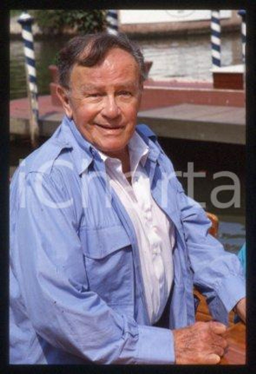 35mm vintage slide* 1987 VENEZIA Joseph L. MANKIEWICZ alla Mostra del Cinema(24)