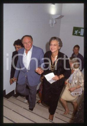 35mm vintage slide*1987 VENEZIA Joseph L.MANKIEWICZ moglie Mostra del Cinema(34)