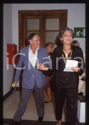 35mm vintage slide*1987 VENEZIA Joseph L.MANKIEWICZ moglie Mostra del Cinema(36)