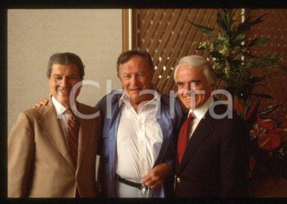 35mm vintage slide* 1987 VENEZIA Joseph L. MANKIEWICZ Jack VALENTI (62)