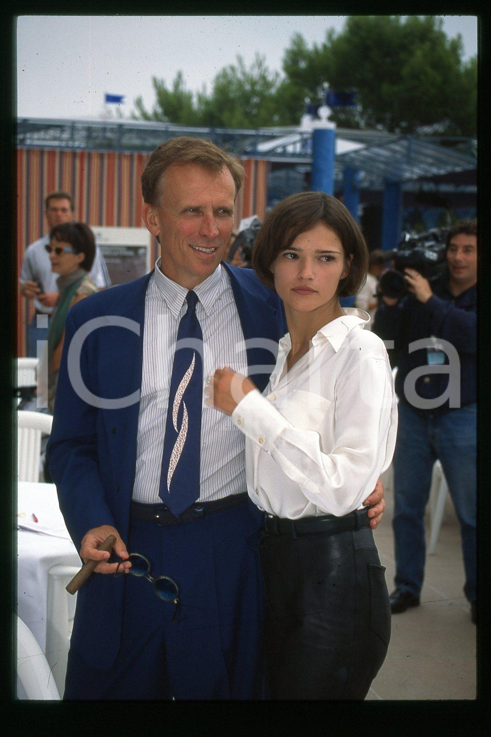 35mm vintage slide* 1994 WEST HOLLYWOOD DGA Peter WELLER Chiara CASELLI (47)