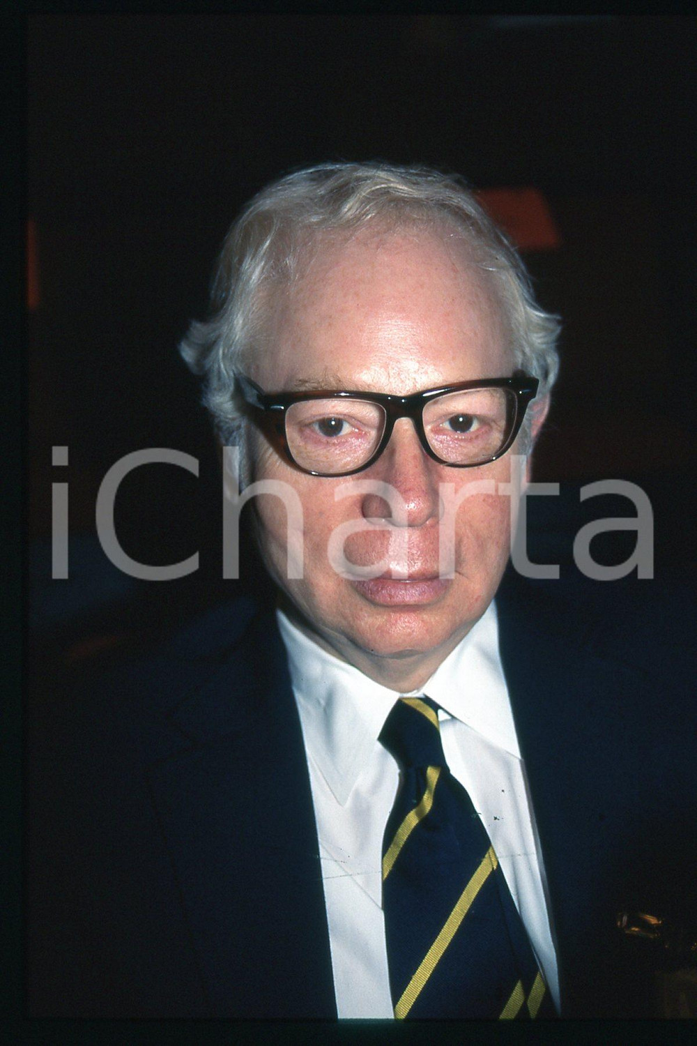 Fotografia d epoca originale 35mm vintage slide 1990 ca MILANO Steven WEINBERG Premio Nobel 3 1
