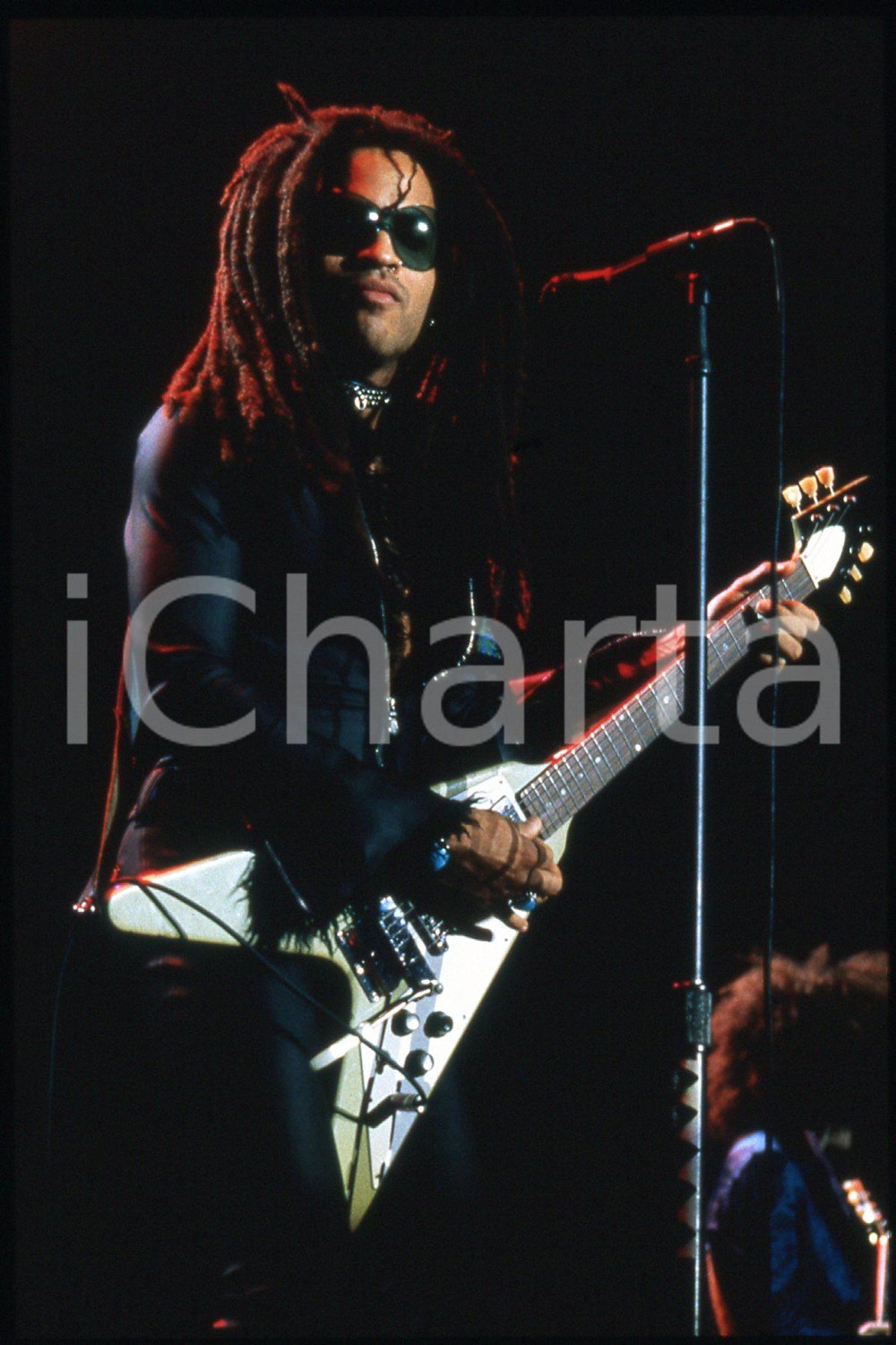 35mm vintage slide* 1993 ca MUSIC Lenny KRAVITZ American singer (2)