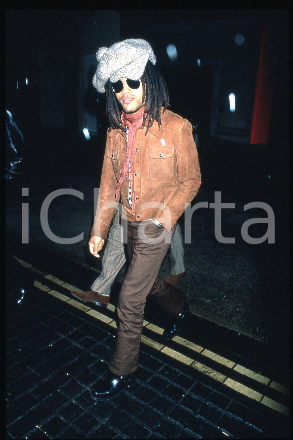 35mm vintage slide* 1995 LONDON Lenny KRAVITZ at the Vogue party (5)