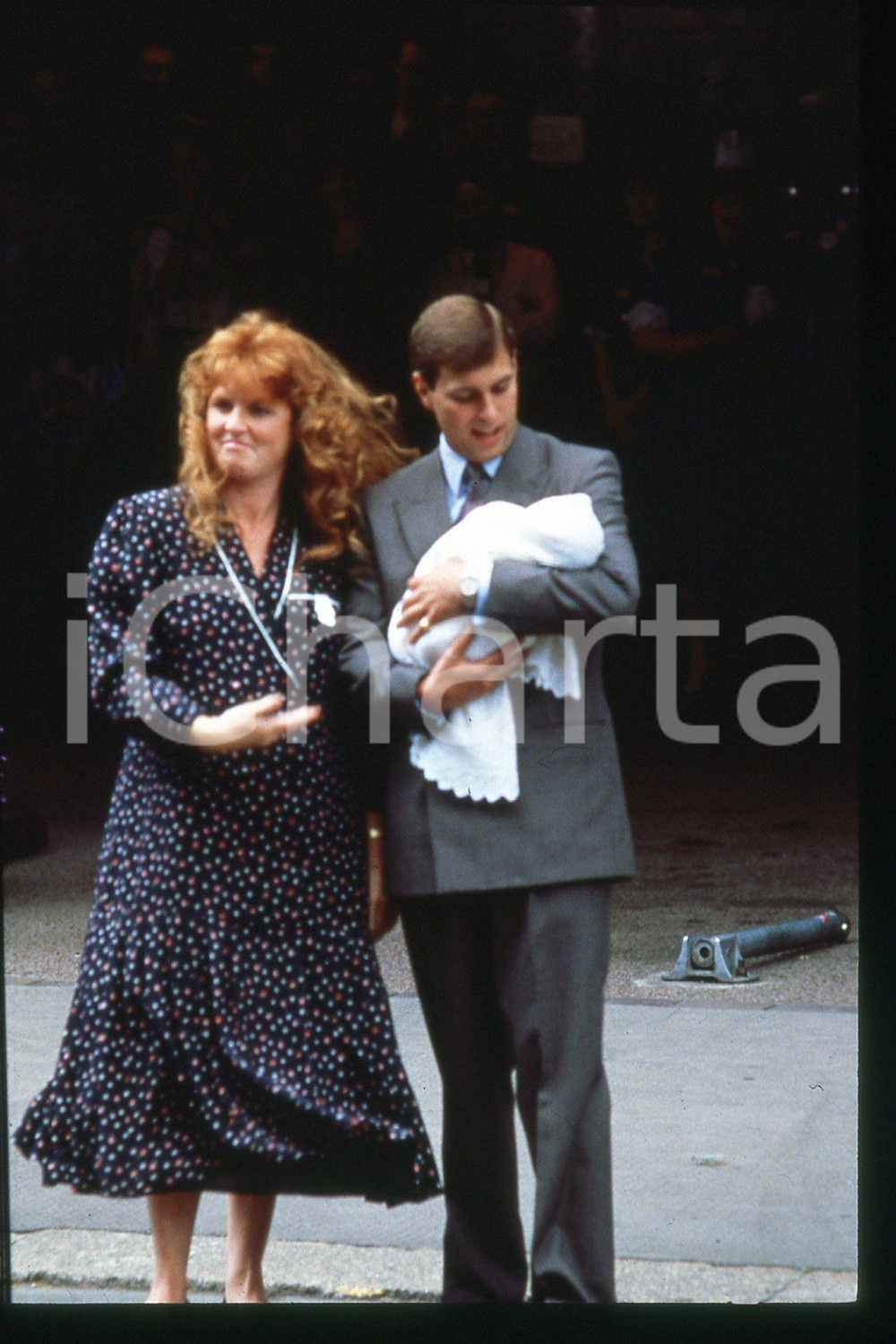 35mm vintage slide* 1988 LONDON Sarah FERGUSON Prince Andrew and Beatrice (1)