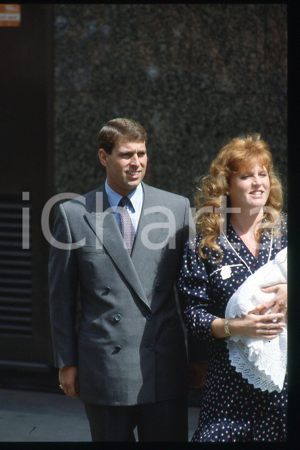 35mm vintage slide* 1988 LONDON Sarah FERGUSON Prince Andrew and Beatrice (2)
