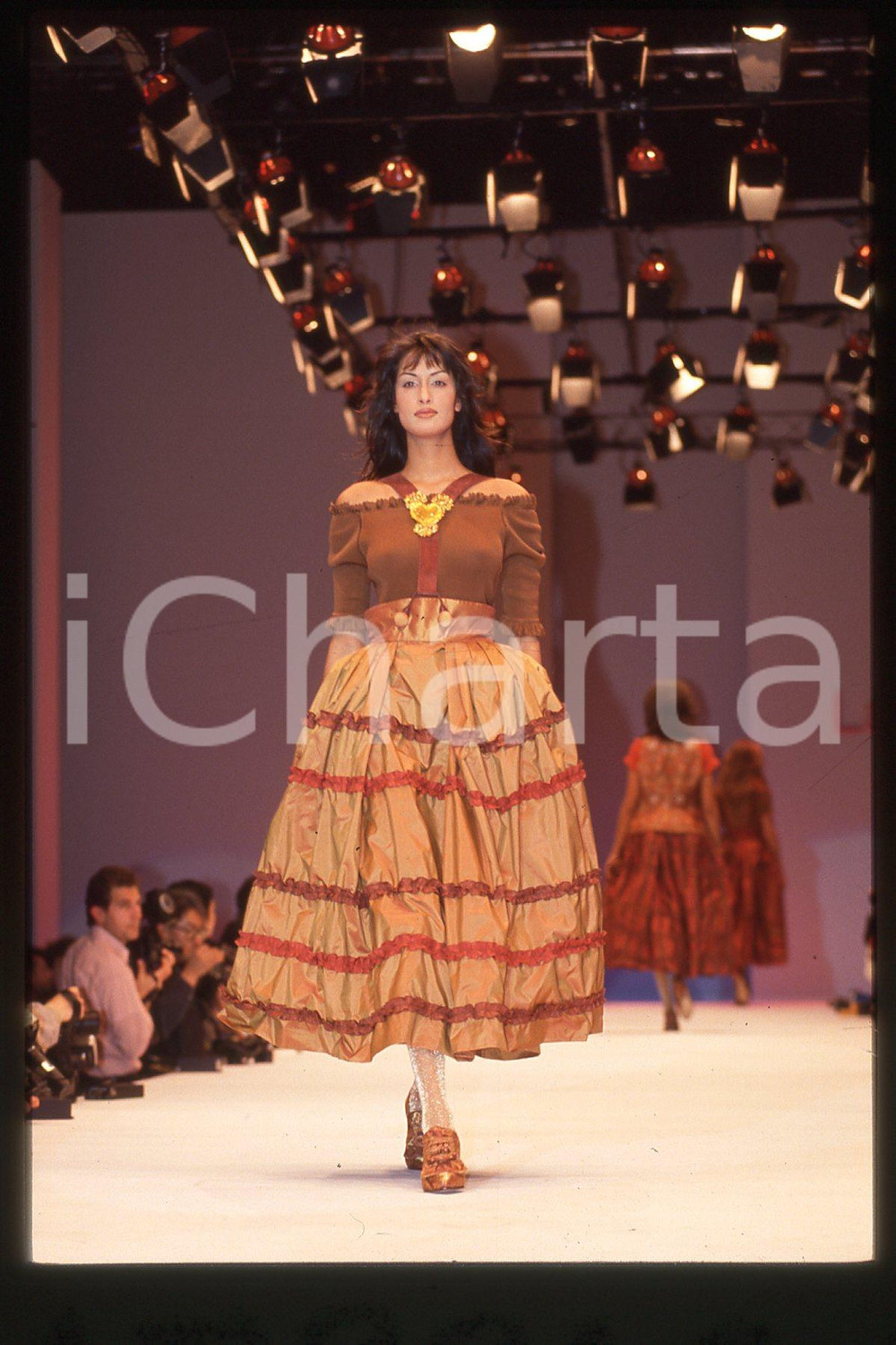 35mm vintage slide* 1994 MILANO - MODA Yasmeen GHAURI Canadian model (34)